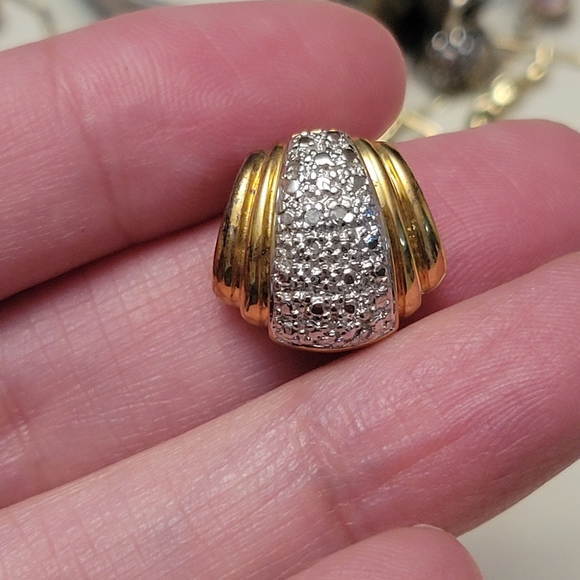 Vintage Gold Vermeil Gold Filled Over 925 Jewelry Bundle Lot - Picture 9 of 16